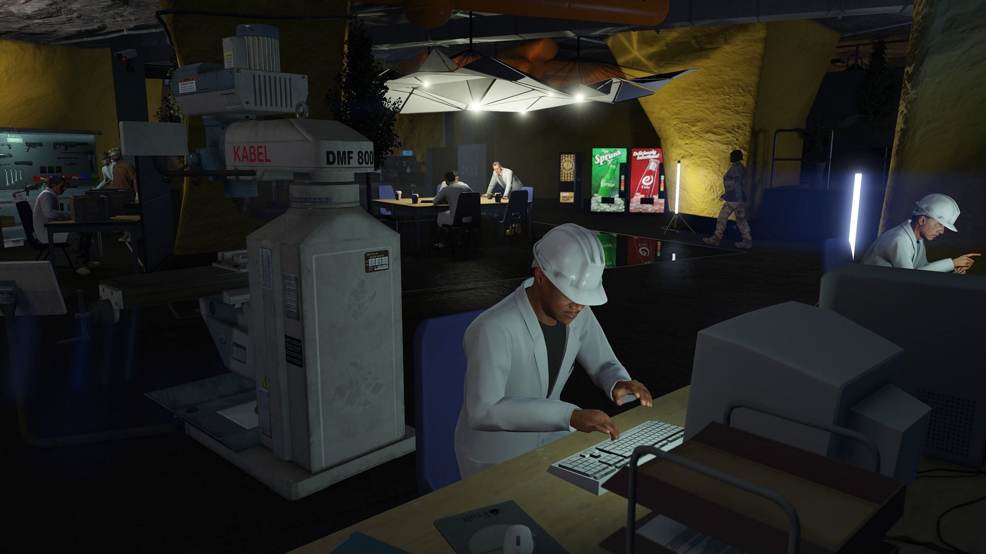 Glimpse inside a GTA 5 Online Bunker (Image via Rockstar Games)